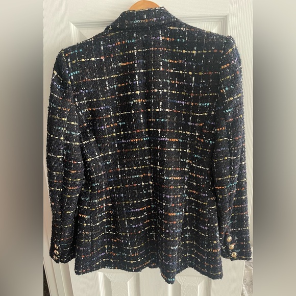 Zara Multicolored Textured Blazer - Picture 3 of 3